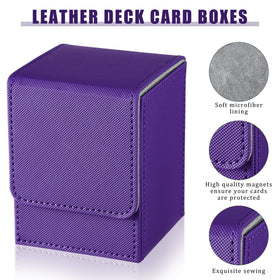 Yookeer purple leather deck box offering durable protection on the go.