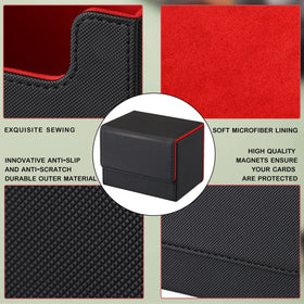 Yookeer leather deck box supports MTG and other trading cards.