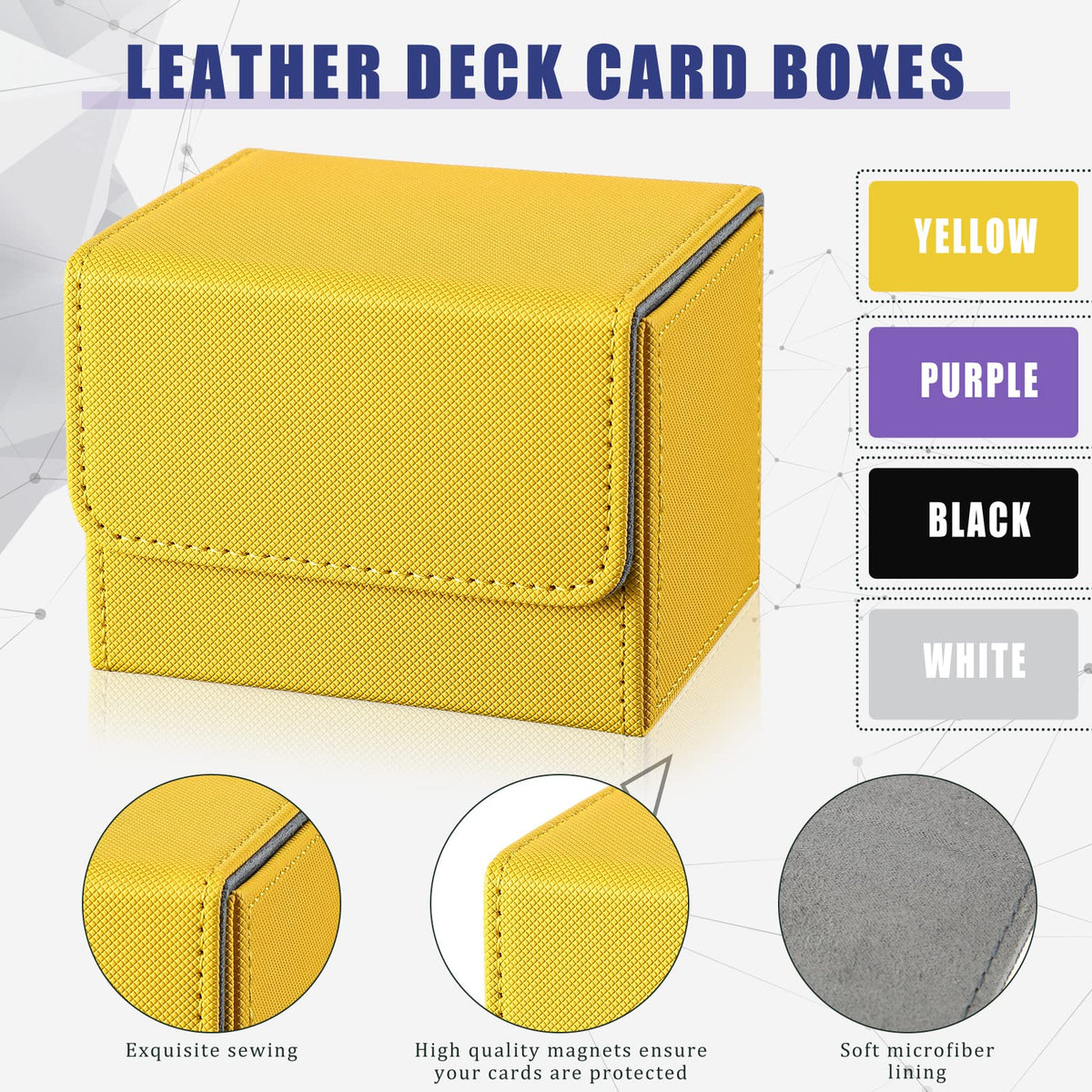 Yookeer white deck box demonstrates travel-friendly design with secure lid.