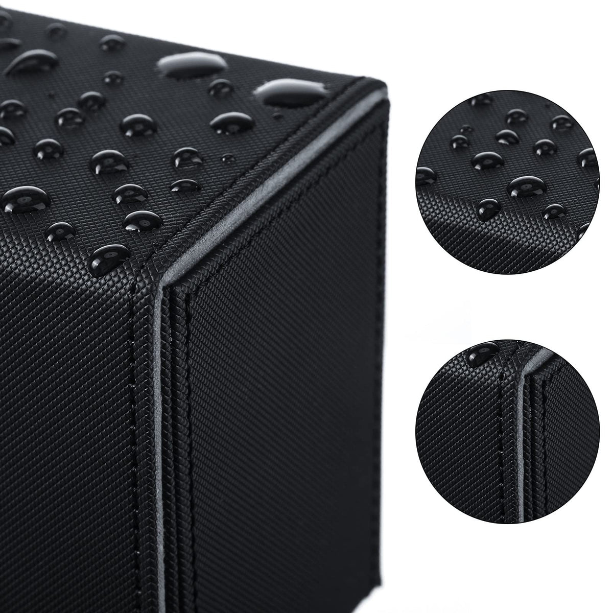 Yookeer leather deck box in yellow offers quick access and color-coded organization.