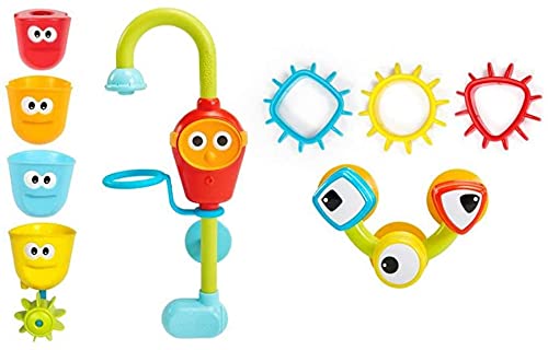 Yookidoo Bay Bath Toddler Toys suction cups attach securely to tub for mess-free play.