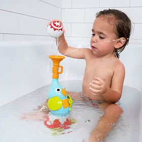 Yookidoo Elephant Sprayer trumpet streams offer three water paths for exploration