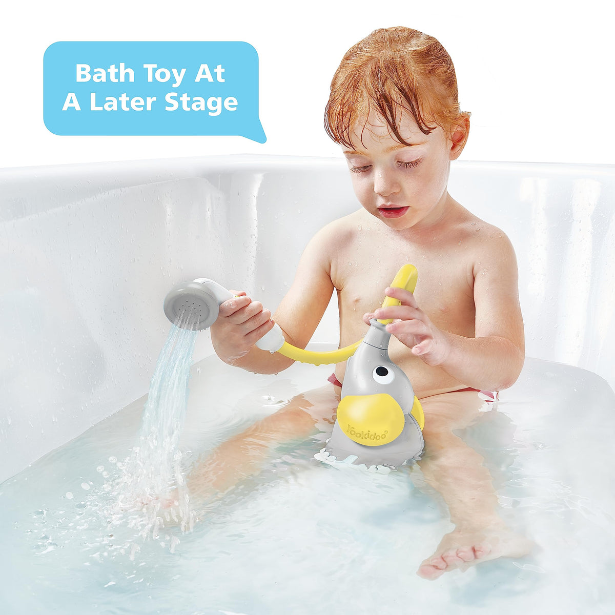 Yookidoo materials blend durable plastic, cotton and beads for safe play.