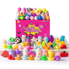 Yooshi 120pcs bulk mochi squishies with animal designs for calm sensory play
