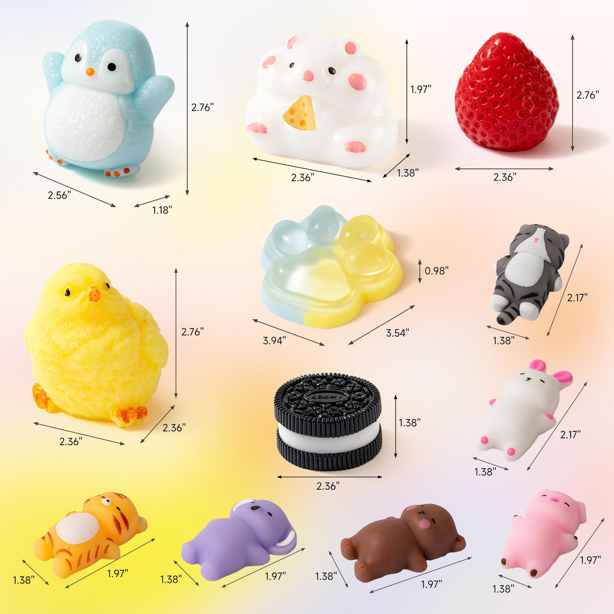 Yooshi Taba cat paw squishy eases anxiety with satisfying squeezes.