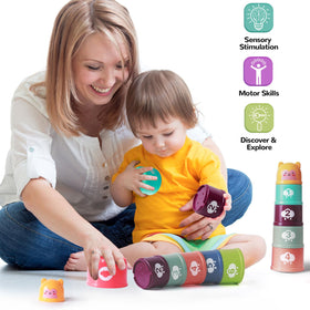 Yooyid baby rattle teether for easy grip and soothing play