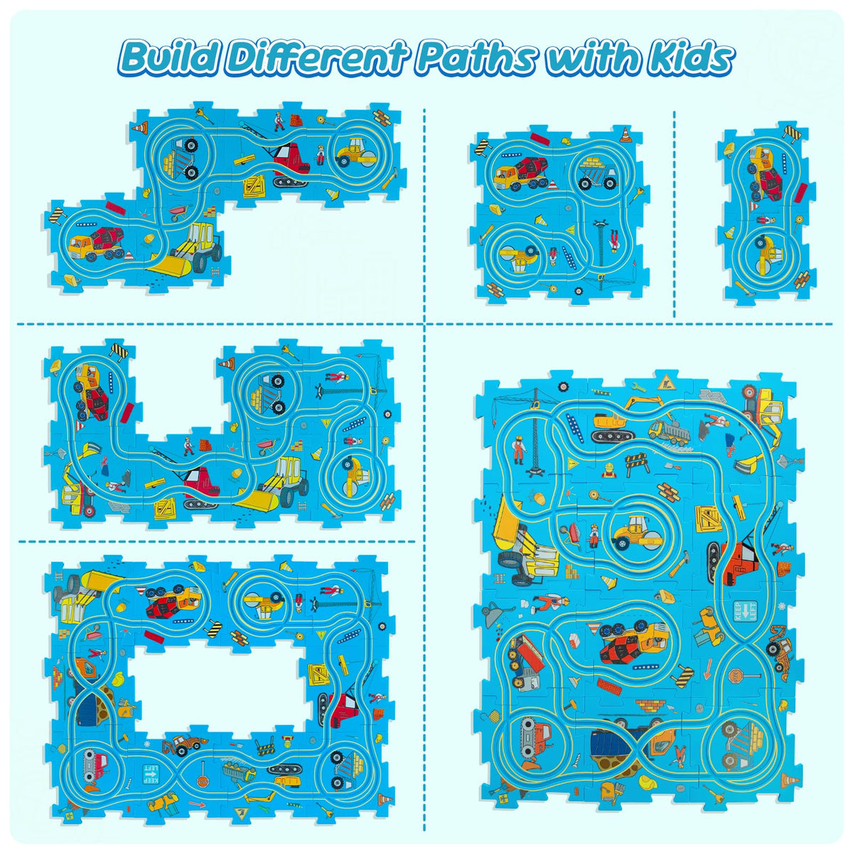 YOOYID kids enjoy learning at home with this portable puzzle set