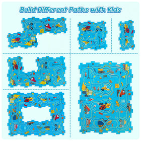 YOOYID kids enjoy learning at home with this portable puzzle set