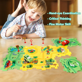 YOOYID Puzzle Track Assembly pieces for hands-on construction and spatial learning