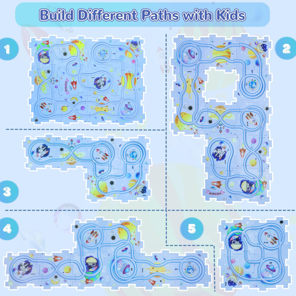 Yooyid safe durable ABS plastic ensures sturdy playtime with this puzzle track set