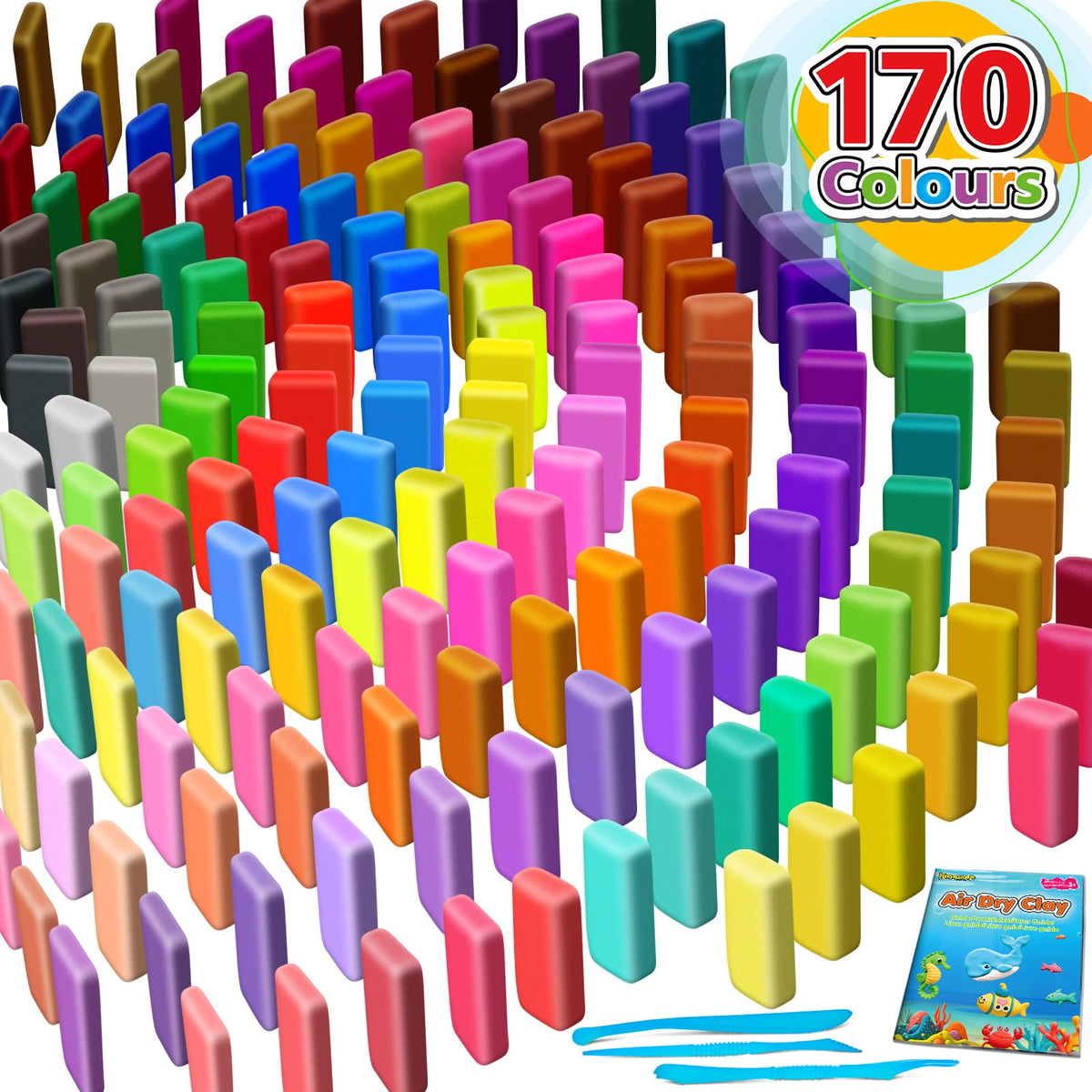 YOPINSAND 170-color palette enables custom shade creation for kids projects