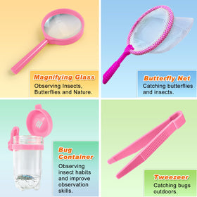 YOPINSAND Kids Explorer Bug Net for safe insect catching and observation.