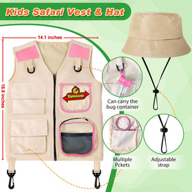 YOPINSAND Kids Explorer Hat with shade and comfort for nature adventures.