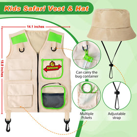 YOPINSAND Kids Explorer Kit hat provides shade during daytime explorations.
