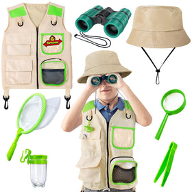 YOPINSAND Kids Explorer Kit vest demonstrates sun protection and easy outdoor readiness.
