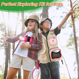 YOPINSAND Kids Explorer Magnifying Glass for close-up nature inspection.