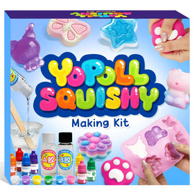 YoPoll DIY squishy kit mold for six shapes, sparking quick, fun creativity in kids crafts.