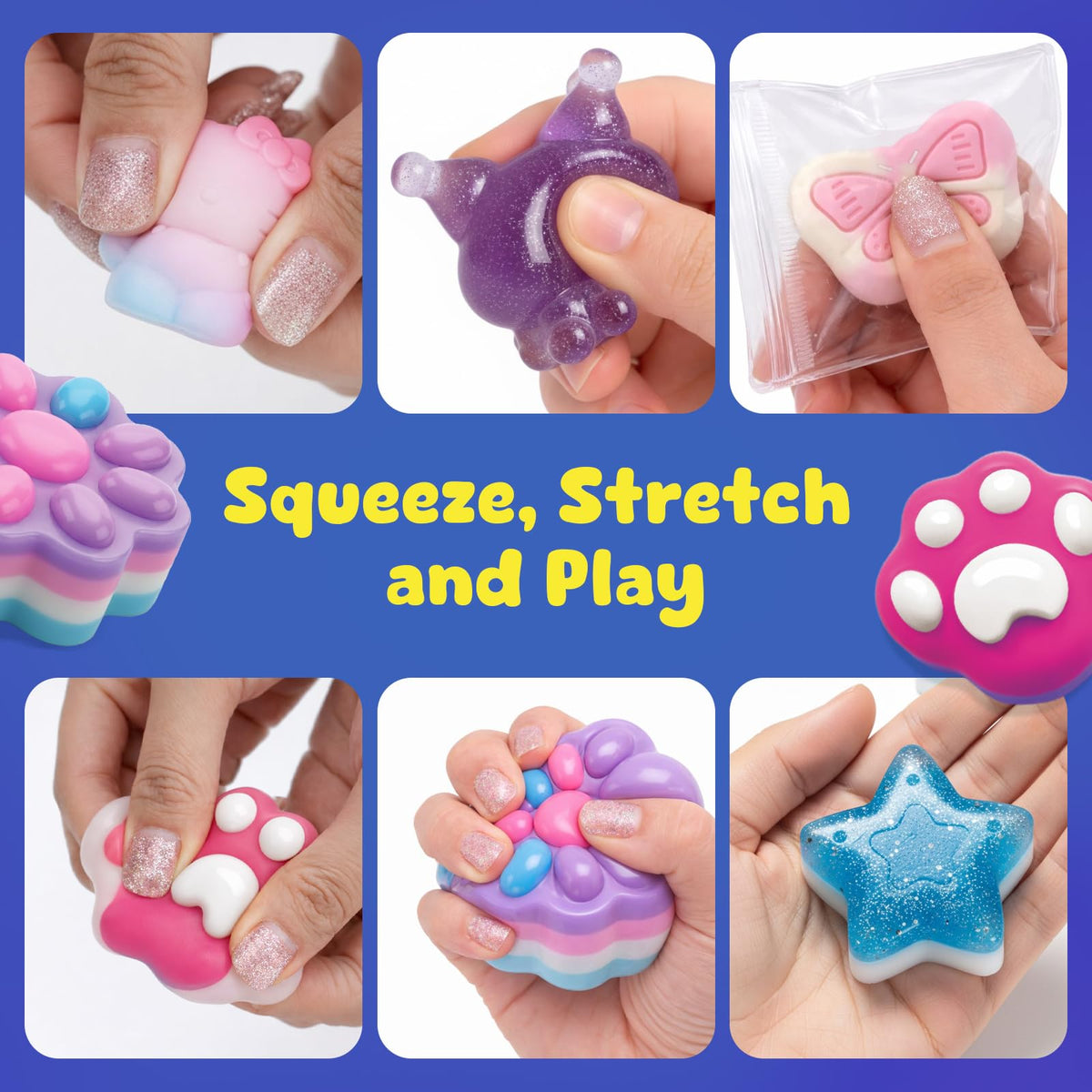 YoPoll DIY squishy kit paints deliver vibrant colors for playful designs and personalization.