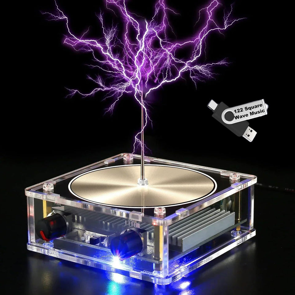 Yoqanr Bluetooth Music Tesla Coil arc glow for immersive science demonstrations.