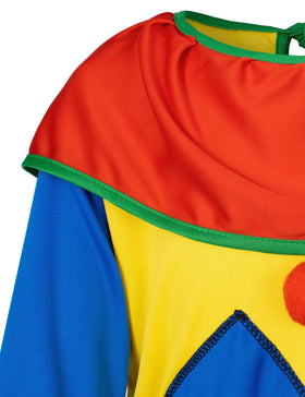 Yoroka clown costume featuring festive patterns for party-ready outfits