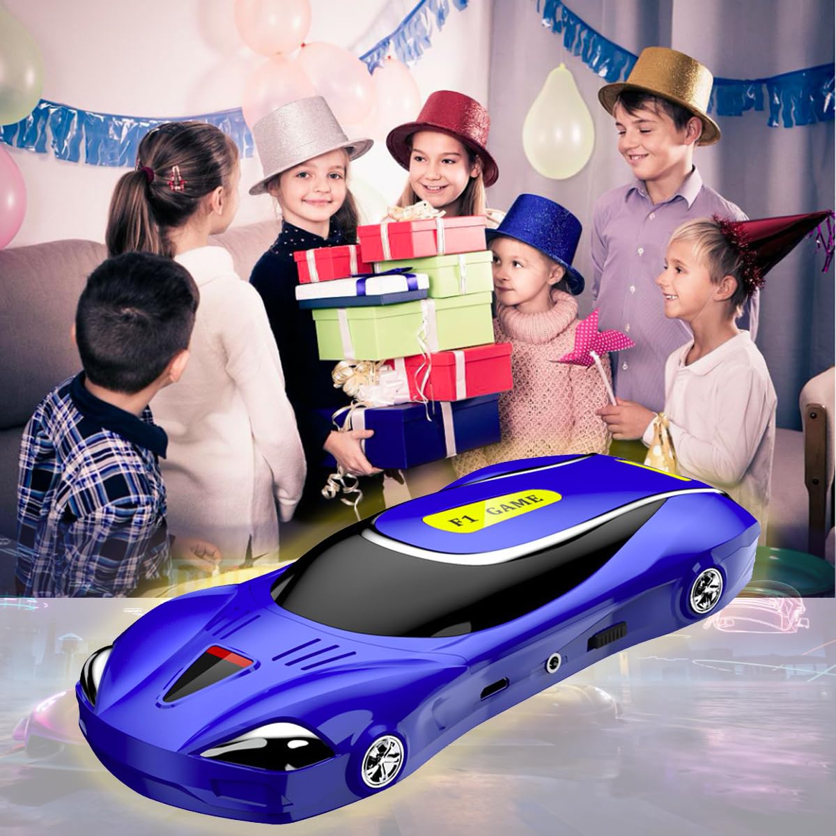 YOROSY gift-ready handheld console suitable for birthdays and holidays.