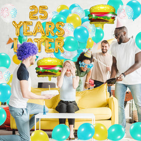 YORR hamburger balloons add playful accents to sea-themed parties