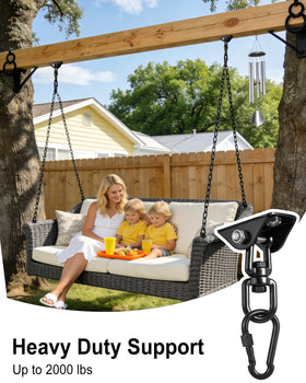 YOSE ceiling hooks offer heavy-duty support for reliable indoor or outdoor porch installations.