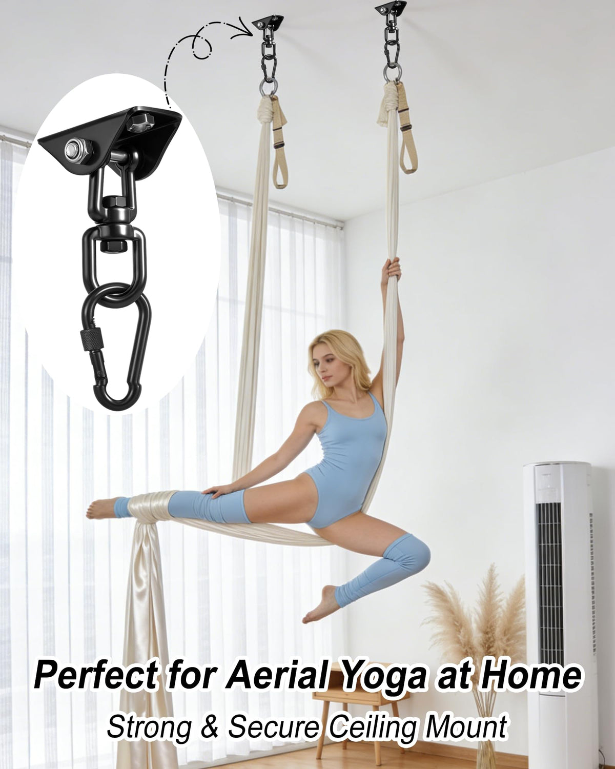 YOSE easy-install hardware enables quick mounting with common tools.
