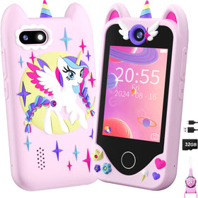 Yosfeng Kids Smart Phone front view for safe toddler exploration.