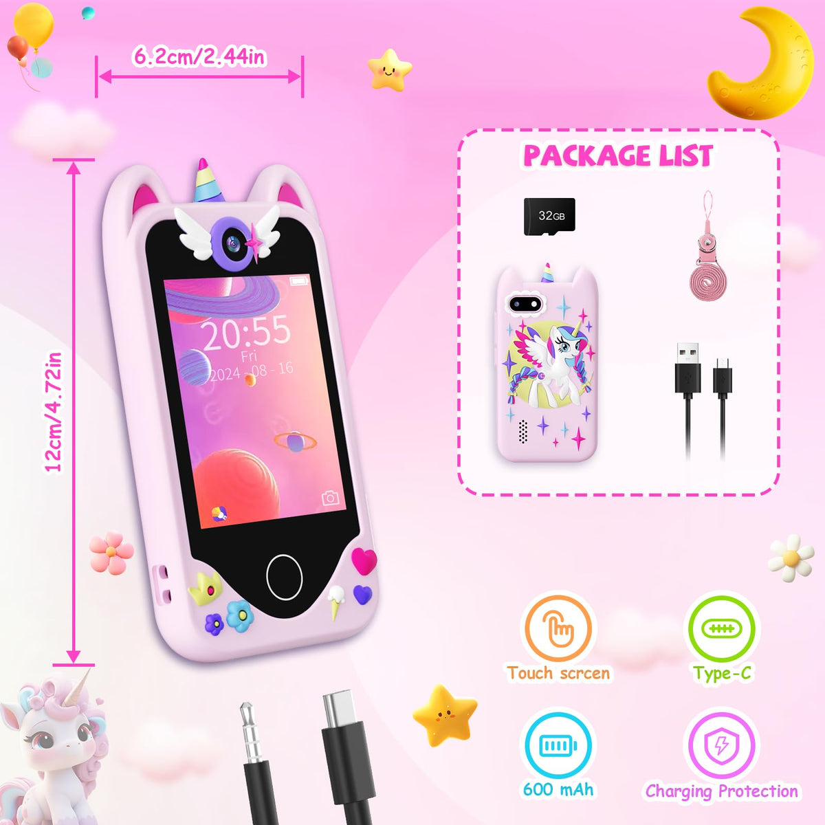Yosfeng lanyard keeps the phone secure during travel and outings.