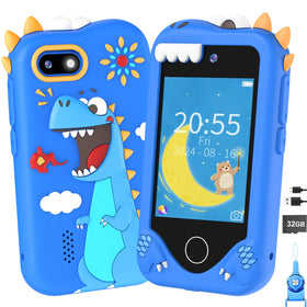 Yosfeng kids smart phone front view with kid-friendly touchscreen
