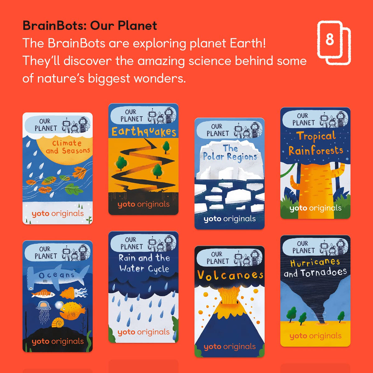Yoto BrainBots Our Planet card collection for curious kids