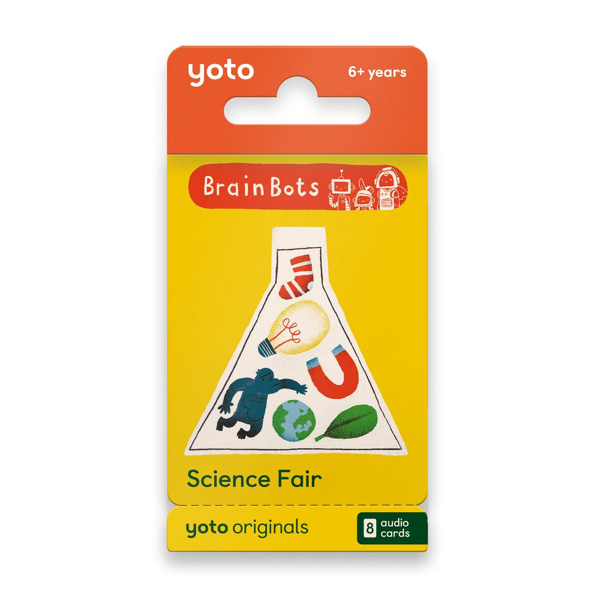 YOTO BrainBots science fair card collection for engaging screen-free learning