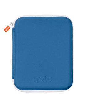 Yoto Card Case Blue Bird front view, portable 64-card organiser for kids