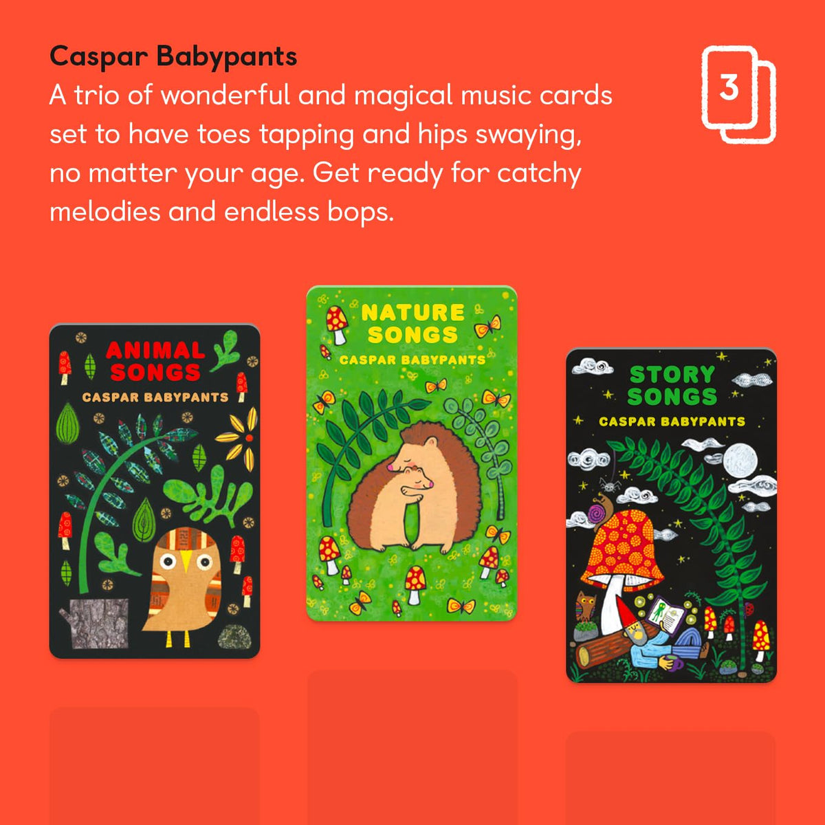 Yoto Caspar Babypants Pack back shows setup details.