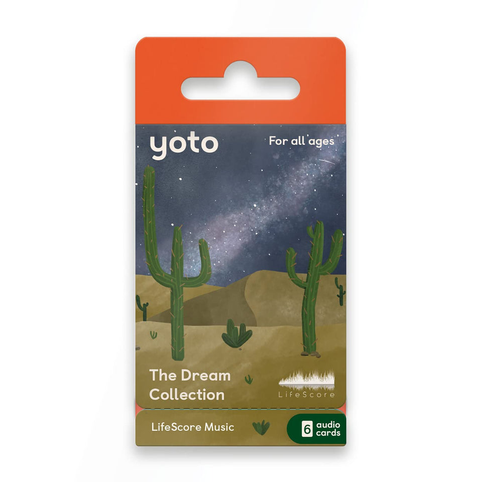 YOTO Dream Collection six cards pack, ideal for screen-free bedtime routines and winding down.