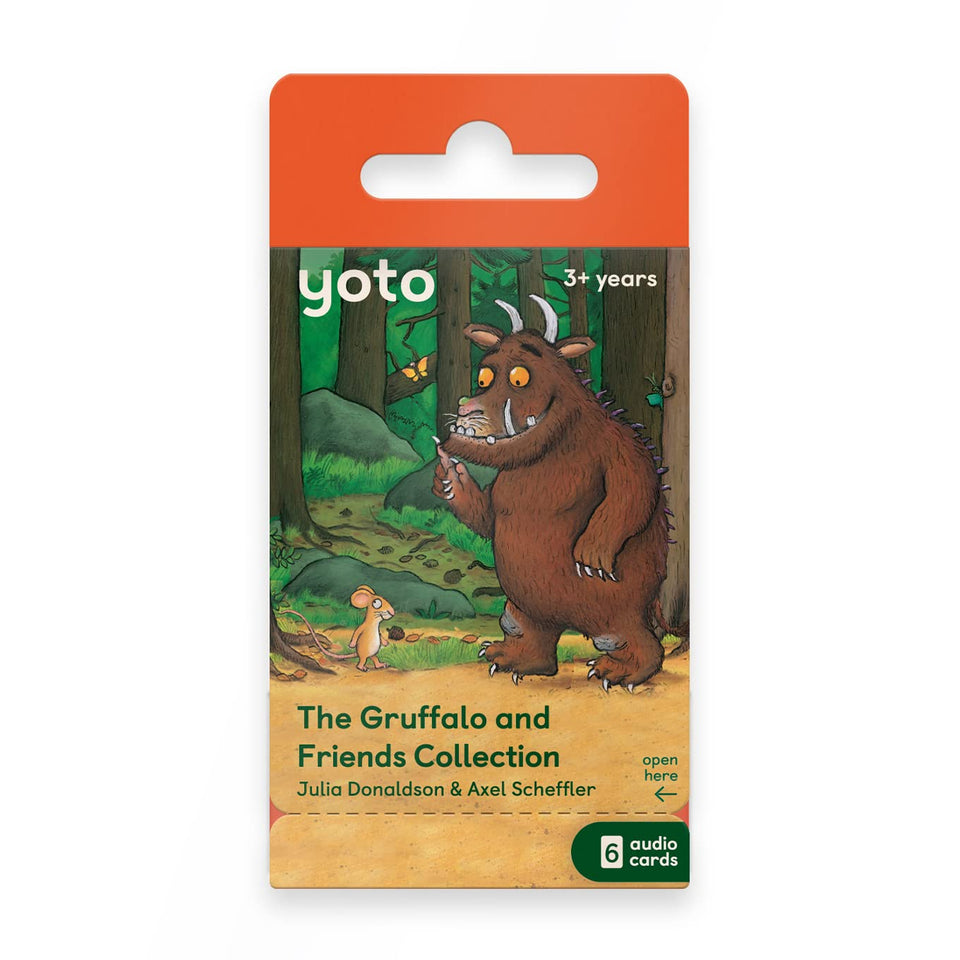 Yoto Gruffalo and Friends card cover for screen-free bedtime storytelling