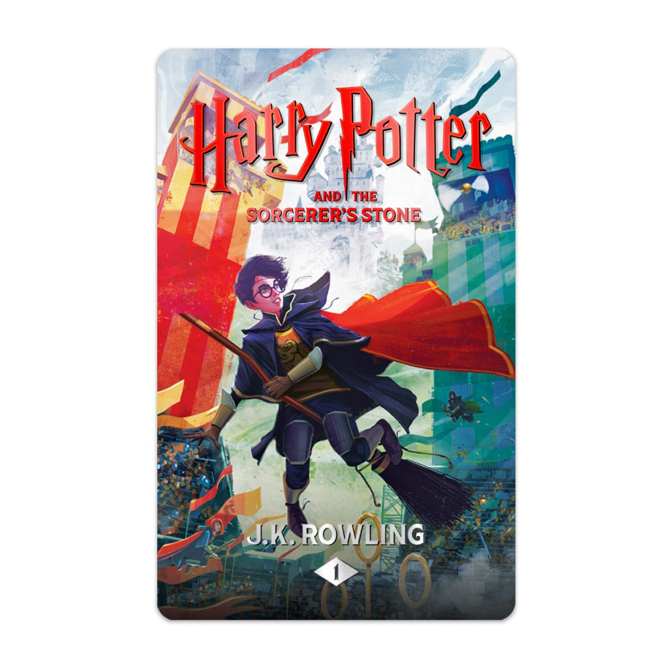 YOTO Harry Potter Sorcerer's Stone audio card cover art for immersive screen-free listening