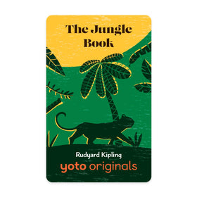 Yoto Jungle Book card front view for screen-free storytelling and easy setup.