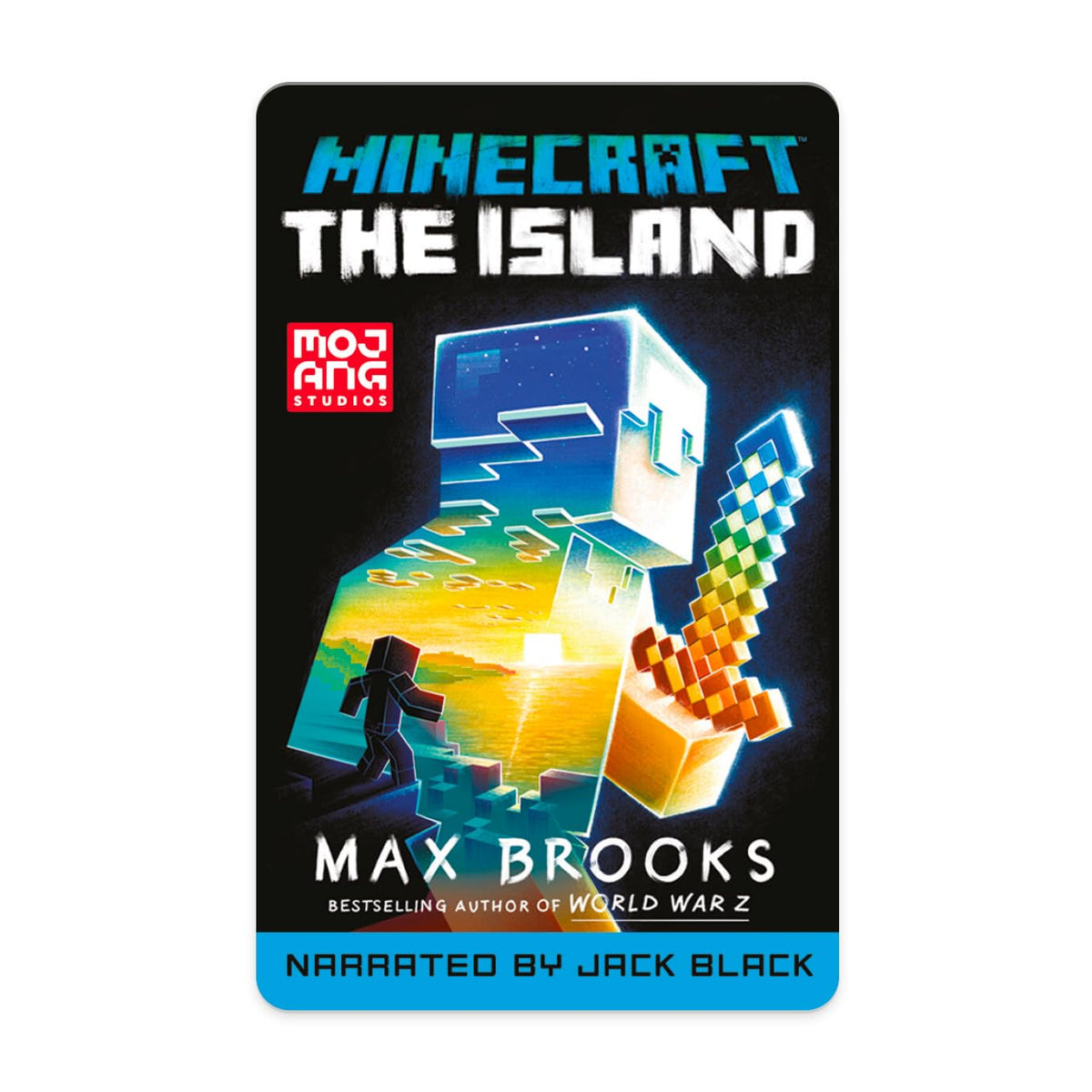 YOTO Minecraft: The Island card cover—official audio adventure for screen-free play.