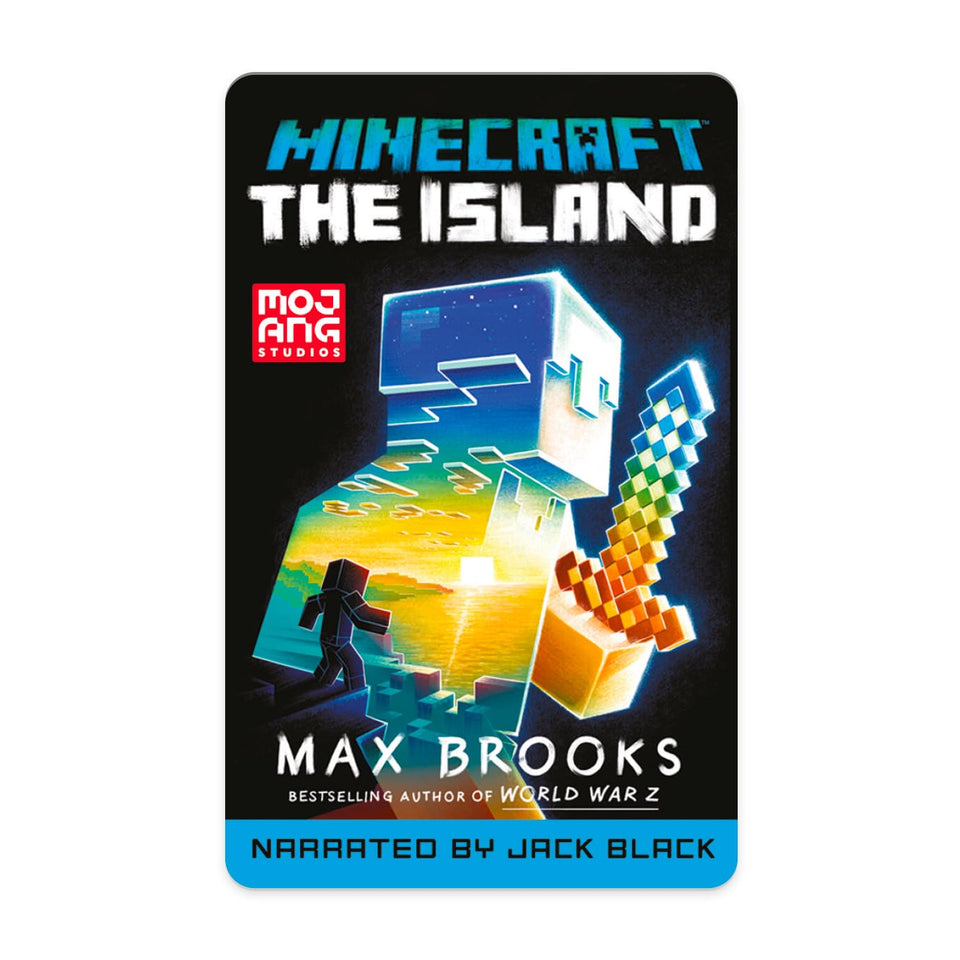 YOTO Minecraft: The Island card cover—official audio adventure for screen-free play.