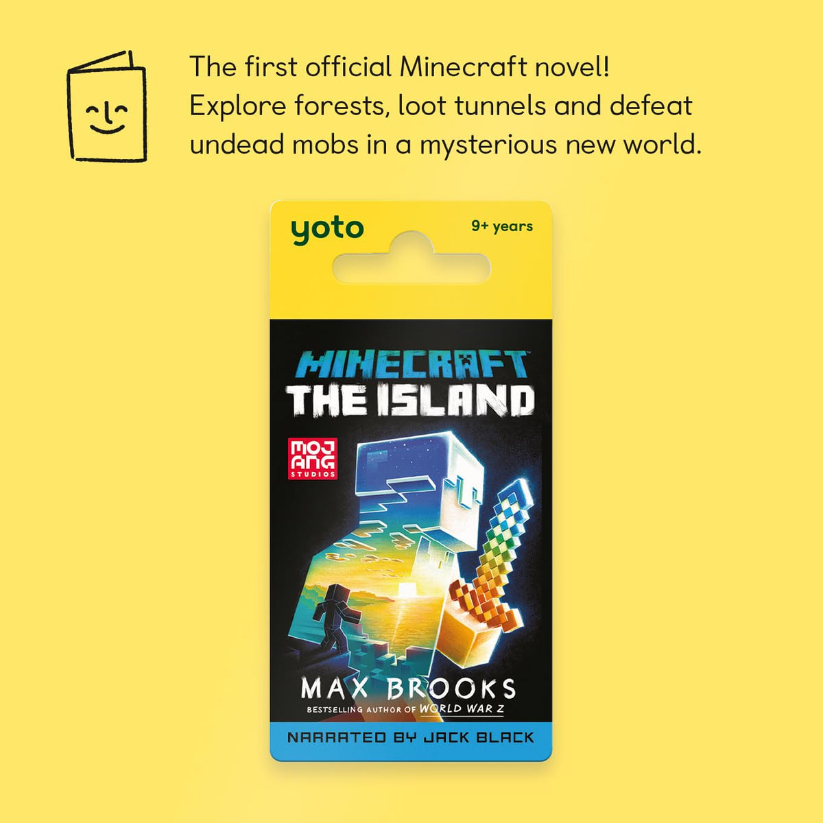 YOTO Minecraft: The Island player with card—easy setup for cozy listening sessions.