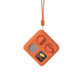 Yoto Mini Adventure Jacket in Fruit Punch color protects the device while keeping ports accessible.