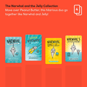 YOTO Narwhal and Jelly card pack back view shows four included audiobooks.