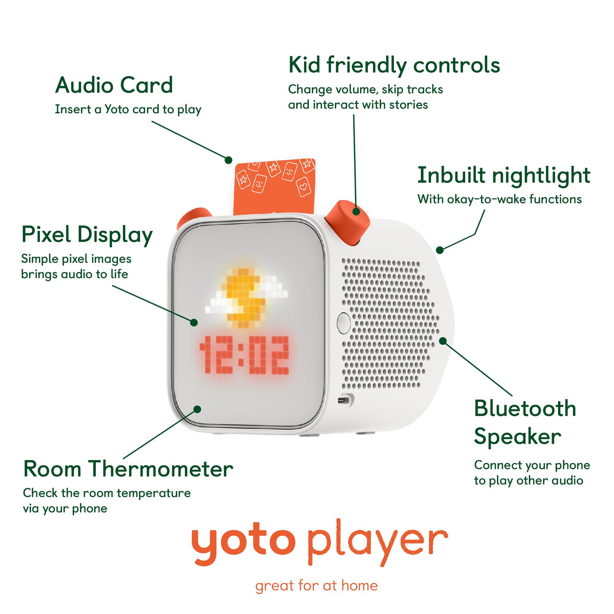 Yoto Player 3rd Gen pixel display brings stories to life