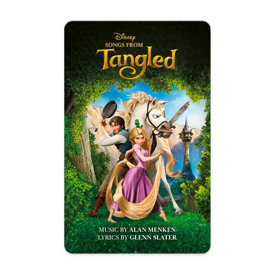 YOTO Songs from Tangled card cover; screen-free listening for playtime.