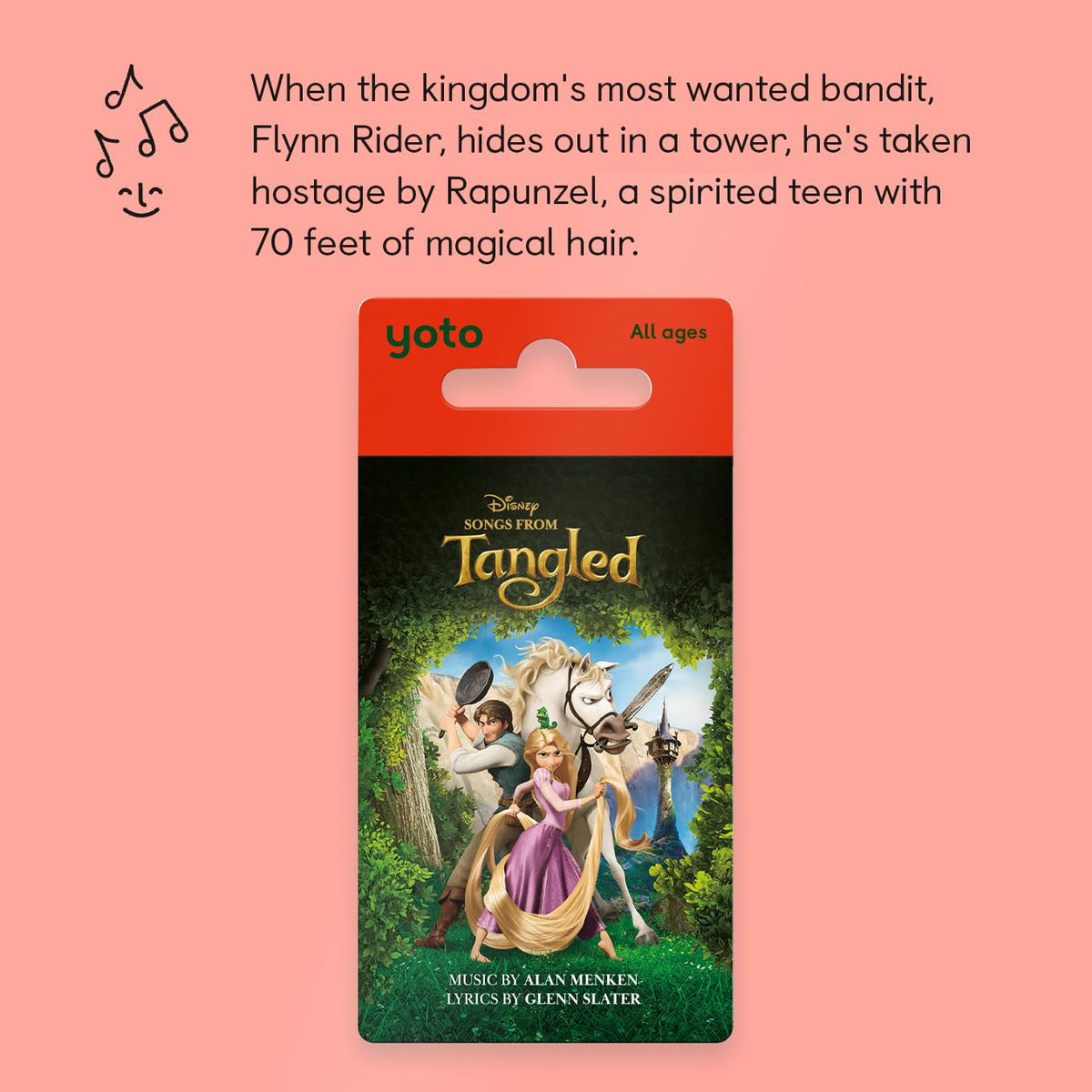 YOTO Tangled card in box, ready to spark storytelling on the go.