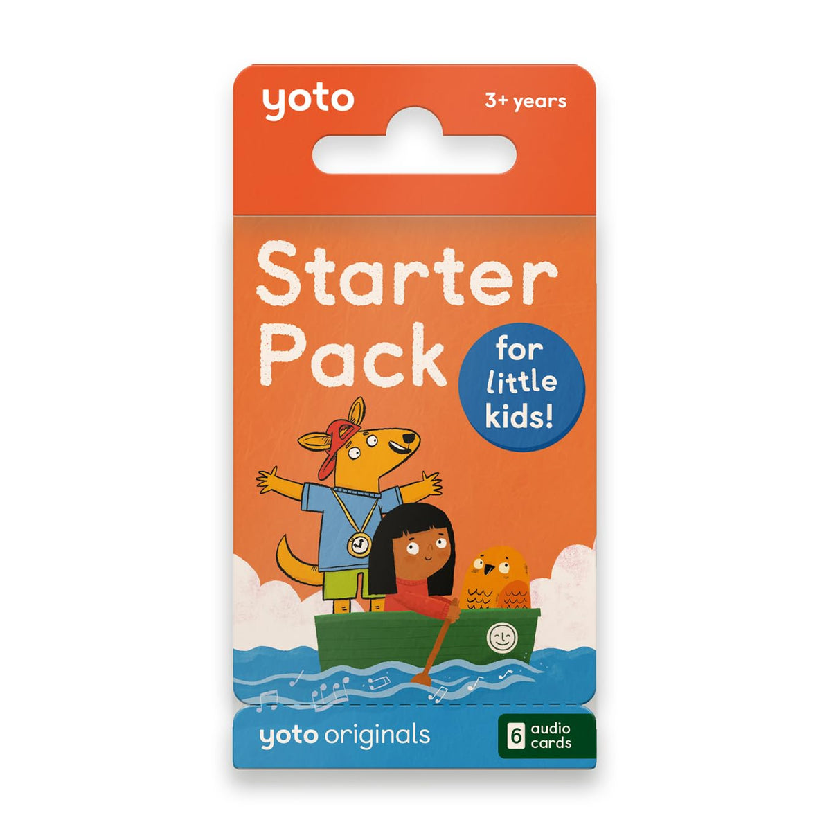 Yoto Starter Pack with six audio cards ready for kids' learning adventures