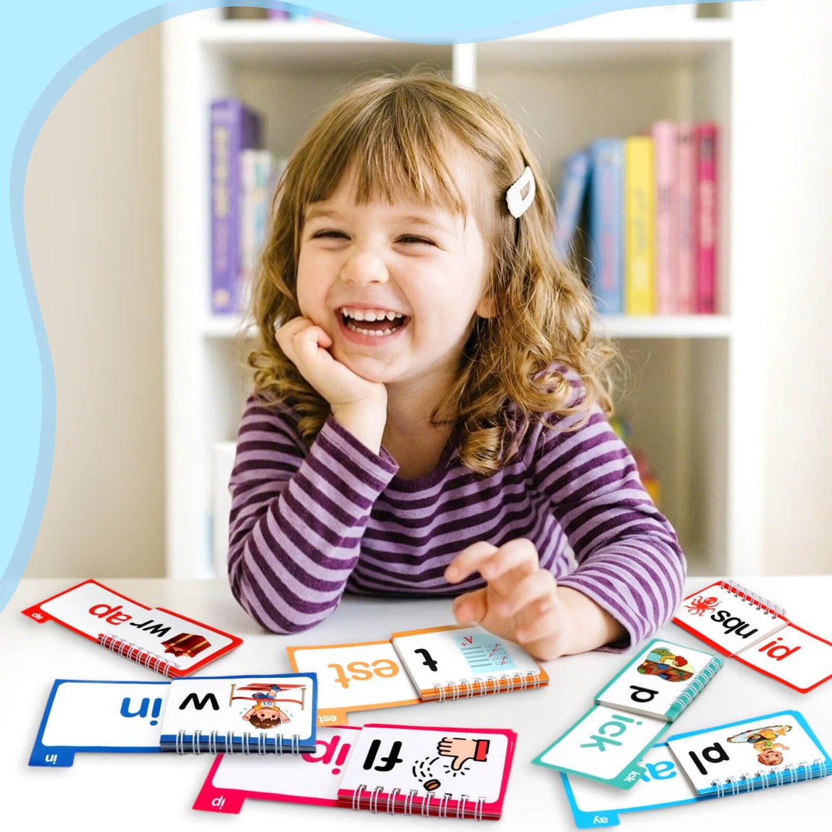 YOTOY kids flip-book activity promotes hands-on literacy and engagement.