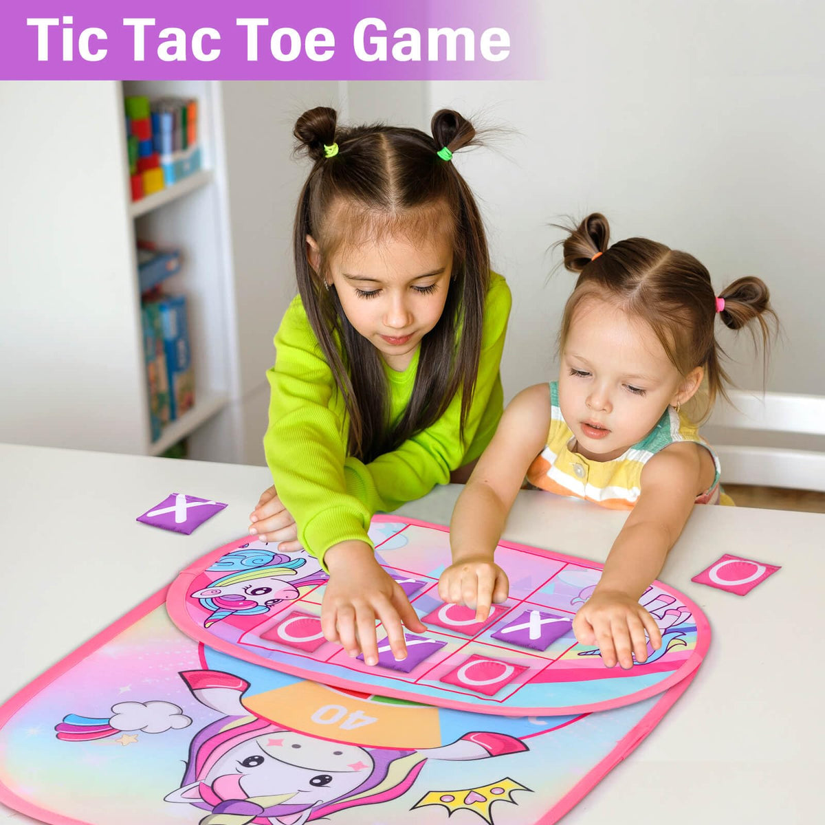 YOTOY tic-tac-toe play fosters strategic thinking during quick rounds.
